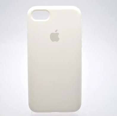 Чехол накладка Silicone Case Full Cover для iPhone 7/8/SE 2020 Белый