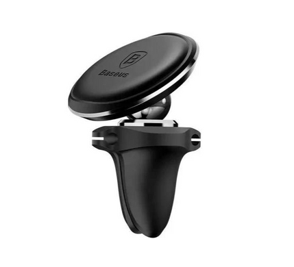 Автодержатель Baseus Magnetic Car Mount Phone Holder with Cable Clip Air Vent Black C40141201113-00
