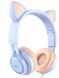 Навушники Hoco W36 Cat ear з вушками Dream Blue
