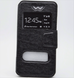 Чехол универсальный для телефона CMA Book Cover Soft Touch Two Windows Slider 5.3-5.6" дюймов Black #5