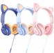 Навушники Hoco W36 Cat ear з вушками Dream Blue