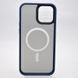 Чохол накладка Metal Buttons з MagSafe для iPhone 13 Pro Blue/Синій