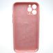 Силіконовий чохол накладка Silicon Case Full Camera для iPhone 11 Pro Rose Pink