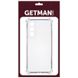 Силіконовий прозорий чохол накладка TPU Getman для Samsung G991 Galaxy S21 Transparent/Прозорий