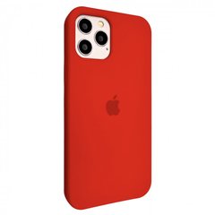 Чехол накладка Silicon Case Full Cover для iPhone 12/12 Pro Max Red