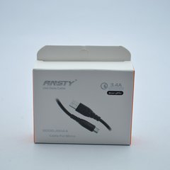 Кабель ANSTY AN-14-A Micro USB 3.4A 1M Black