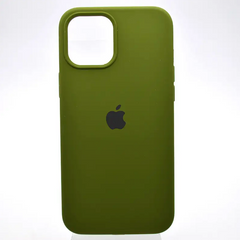 Чохол накладка Silicon Case Full Cover для iPhone 12 Pro Max Army Green