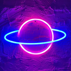 Ночной светильник (ночник) неоновый Neon lamp series Planeta Blue