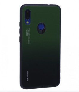 Скляний чохол Gradient Glass Case для Xiaomi Redmi 7 Green-Black