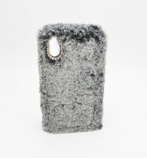 Чохол хутряний FUR для iPhone X/iPhone XS 5.8" Grey