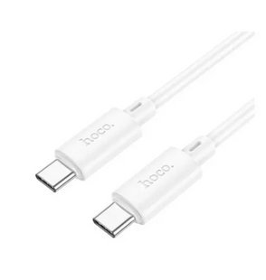 Кабель Hoco X88 Gratified Type-C to Type-C 60W 1m White