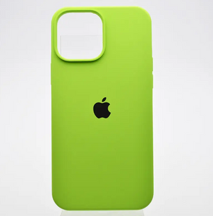 Чехол накладка Silicone Case Full Cover для Apple iPhone 13 Pro Max Зеленый