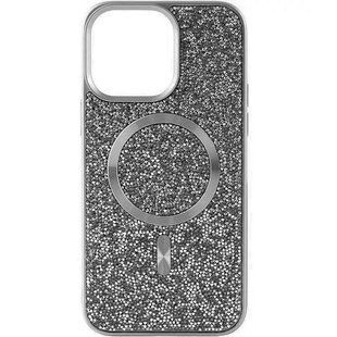 Чехол накладка Swarovski Case with MagSafe для Apple iPhone 16 Pro Titanium Grey (Серебряный)