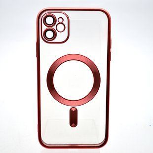Чехол накладка с MagSafe Stylish Case для Apple iPhone 11 Rose Red