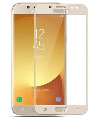 Защитное стекло 5D for Samsung J530 Galaxy J5 (2017) (0.33mm) Gold тех. пакет