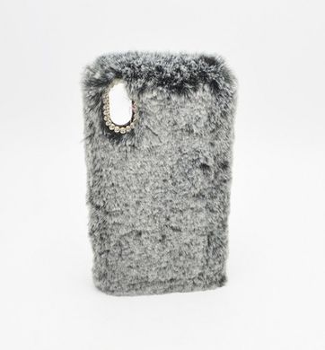 Чехол меховый FUR для iPhone X/iPhone XS 5.8" Grey