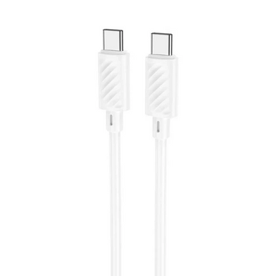 Кабель Hoco X88 Gratified Type-C to Type-C 60W 1m White