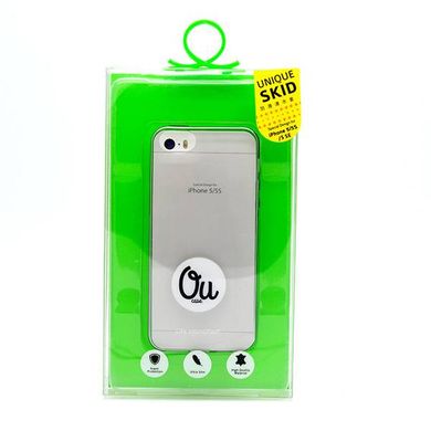 Чехол силикон QU special design для iPhone 5/5S/5SE Gray