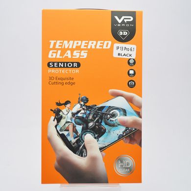 Защитное стекло Veron 3D Tempered Glass Senior Protector для iPhone 13/iPhone 13 Pro 6.1'' (Black)