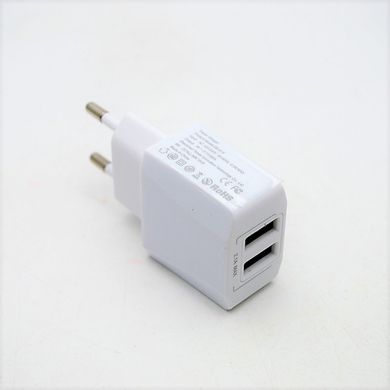 Адаптер (блок питания) Baseus USB Wall Charger 2xUSB 2.1A Mini Dual-U White CCALL-MN02