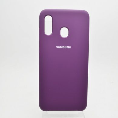 Чехол накладка Silicon Cover for Samsung A305/A205 Galaxy A30/A20 (2019) Violet (C)
