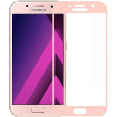 Защитное стекло Full Screen Glass для Samsung A320 Galaxy A3 (2017) 3D Rose Gold (0.3mm) тех. пакет