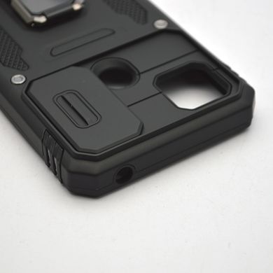 Чохол протударний з кільцем Armor Case CamShield для Xiaomi Redmi 9C/Redmi 10A Black