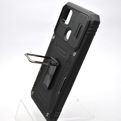 Чехол противоударный с кольцом Armor Case CamShield для Xiaomi Redmi 9C/Redmi 10A Black