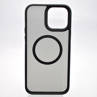 Чехол накладка Metal Buttons с MagSafe для iPhone 13 Pro Max Black/Черный