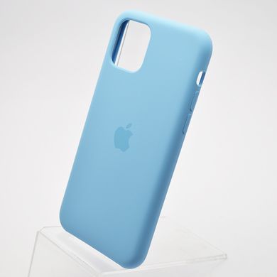 Чехол накладка Silicon Case для iPhone 11 Pro Azure/Серо-голубой