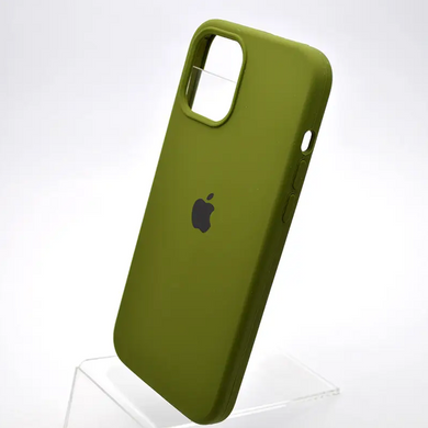 Чохол накладка Silicon Case Full Cover для iPhone 12 Pro Max Army Green