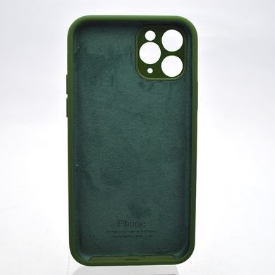 Чехол силиконовый с квадратными бортами Silicon case Full Square для iPhone 11 Pro Army Green