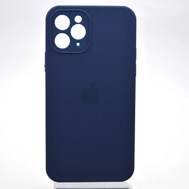 Чохол силіконовий з квадратними бортами Silicon case Full Square для iPhone 11 Pro Midnight Blue/Темно-синій