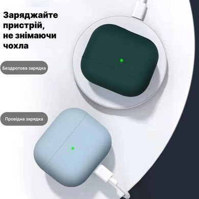 Чехол накладка Silicon Case with microfiber для Apple AirPods 4 Black