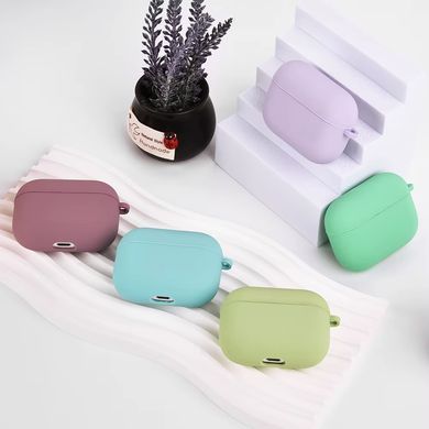 Чехол накладка Silicon Case with microfiber для Apple AirPods 4 Black