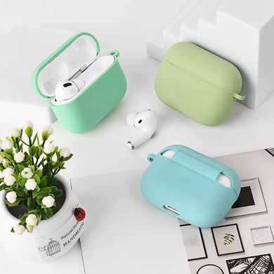Чехол накладка Silicon Case with microfiber для Apple AirPods 4 Black