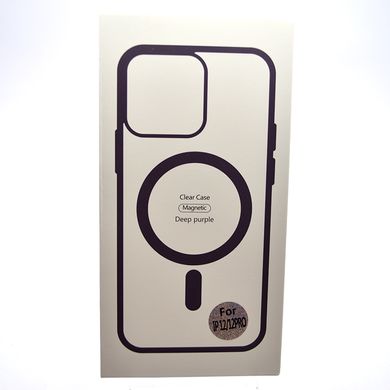 Чехол накладка с MagSafe Clear Case Magnetic для Apple iPhone 12 Pro Dark Purple
