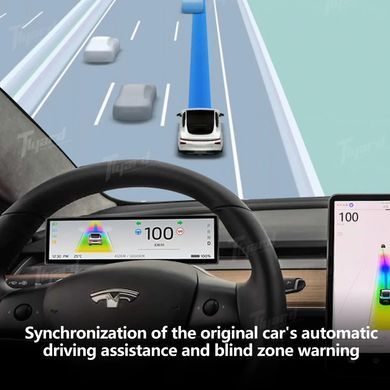 Додатковий екран Tlyard TY Pro для TESLA Model Y Juniper з підтримкою Car Play та Android Auto