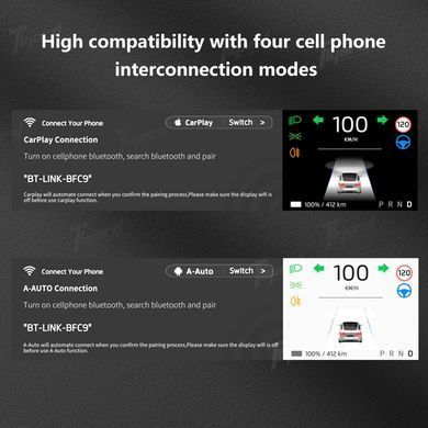 Додатковий екран Tlyard TY Pro для TESLA Model Y Juniper з підтримкою Car Play та Android Auto