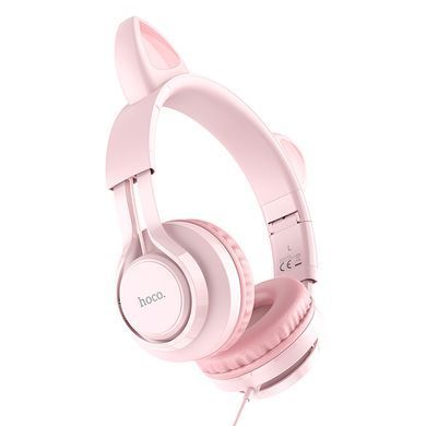Большие наушники (Bluetooth) Hoco W36 Cat ear с кошачьими ушками Midnight Blue
