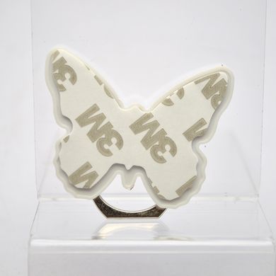 Универсальный держатель для телефона PopSocket (попсокет) Butterfly с кольцом Blue/Синий