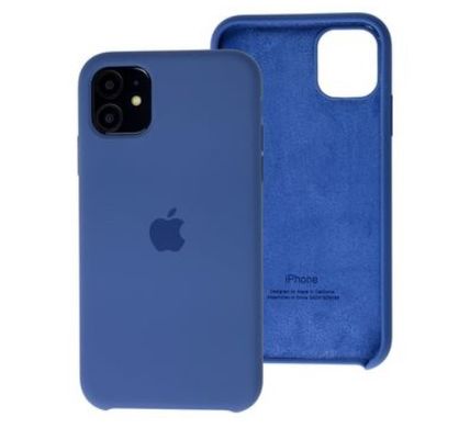 Чехол накладка Silicon Case для iPhone 11 6.1" Alaskan Blue Original