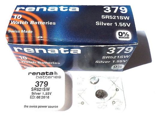 Батарейка Renata 379 SR521SW 1.55V