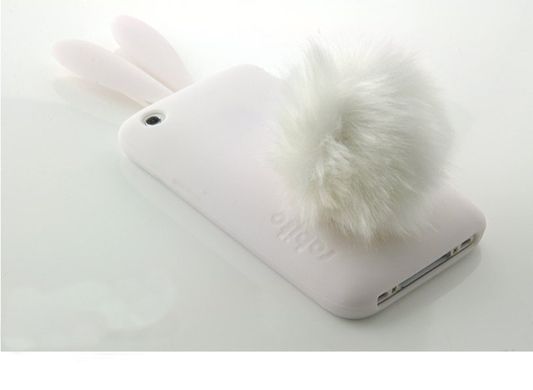 Чехол накладка Rabbit Case iPhone 3 White