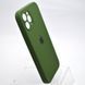 Чехол силиконовый с квадратными бортами Silicon case Full Square для iPhone 11 Pro Army Green