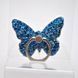 Универсальный держатель для телефона PopSocket (попсокет) Butterfly с кольцом Blue/Синий