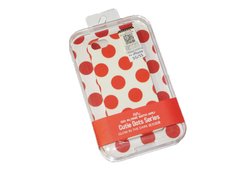 Чехол накладка ARU Cutie Dots Series for iPhone 5/5S White+red dots