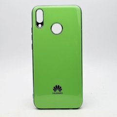 Чехол глянцевый с логотипом Glossy Silicon Case для Huawei Y9 2019 Green