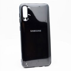 Чехол глянцевый с логотипом Glossy Silicon Case для Samsung A505 Galaxy A50 Black