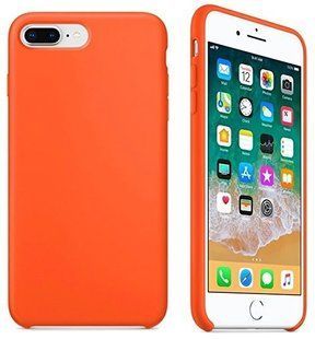 Чохол накладка Silicon Case для iPhone 7 Plus/8 Plus Orange Copy